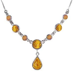 Collier Pendentif Goutte D'eau En Argent 925 - Pierre De Naissance Améthyste - Chaîne Réglable 45-50 Cm