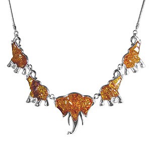 Collier Cinq Elephants