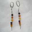 Boucles d'oreilles fil multicolore