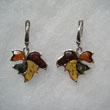 Boucles d'oreilles feuille d'automne