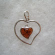 Pendentif coeur duo