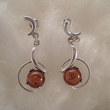 Boucles d'oreille astre, poussire d'toile