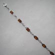 Bracelet rectangles cognac