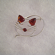 Broche chat dormeur
