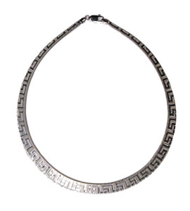 Collier Cleopatra - bijou ambre et argent