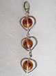 Pendentif coeur trois perles