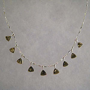 Collier Natasha - bijou ambre et argent