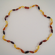 Collier ambre pi multicolore