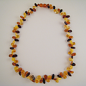 Collier Ambre p�pite - bijou ambre et argent