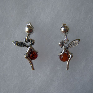 F�es fixes - bijou ambre et argent